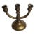 1980s Miniature Brass 3-Arm Candelabra Dollhouse Furniture For Sale