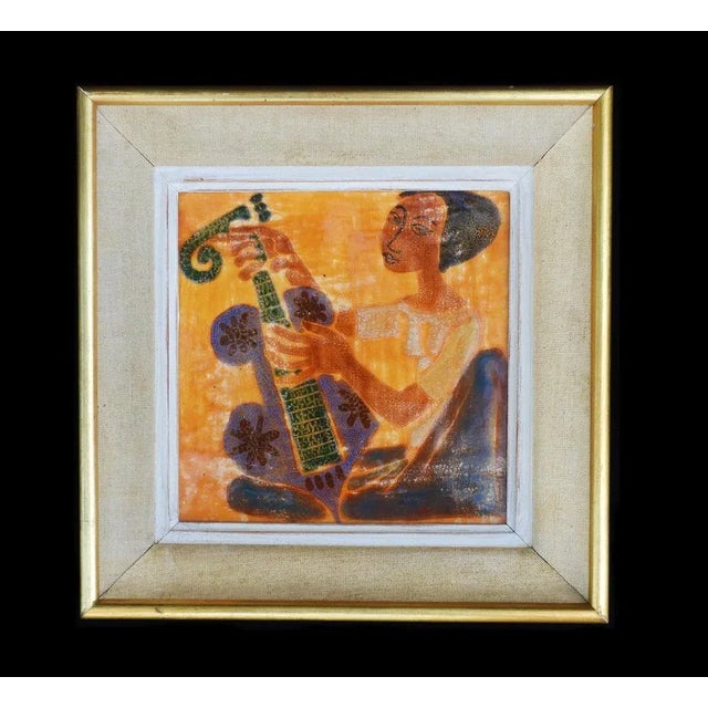 Ceramic Mid-Century Ceramic Wall Art, 1950s For Sale - Image 7 of 7