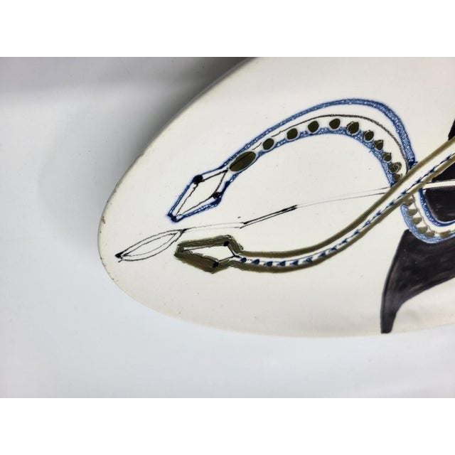 1950s Vintage French Ceramic Trinket Tray by Roger Capron, 1950 For Sale - Image 5 of 14