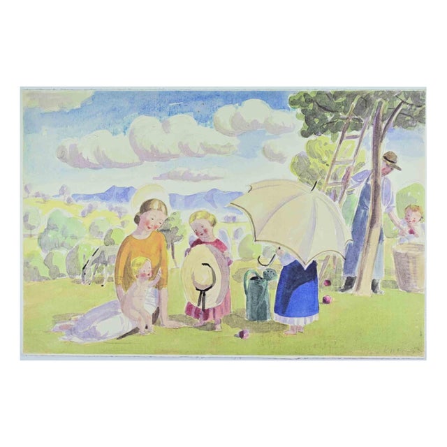 Jan Knap, In the Countryside, Lithograph, 1999 For Sale