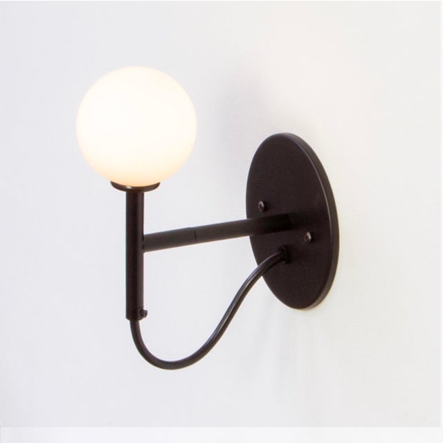 Loop Sconce Black, Modern, by Research.Lighting, Modern, Minimal For Sale - Image 4 of 11