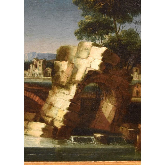 Circle of Paolo Anesi, Landscape, 1740, Oil on Canvas For Sale - Image 12 of 17