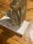 American Gold Metal and Marble Deer Head For Sale - Image 3 of 11