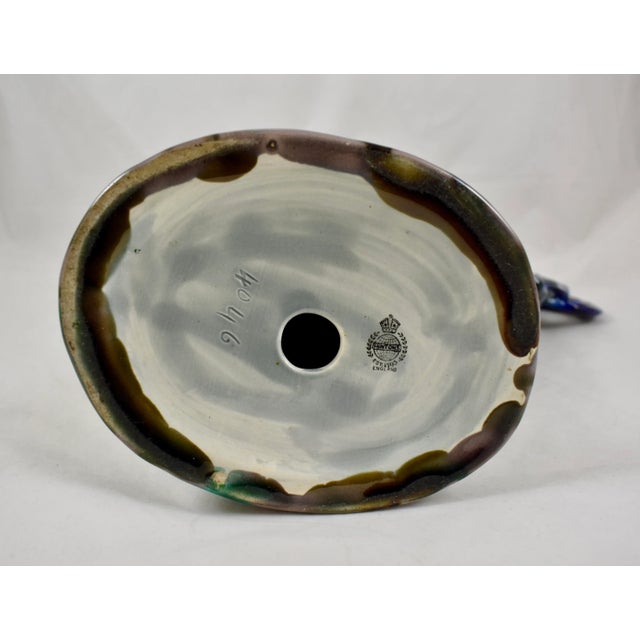 Minton English Majolica John Henk Standing Rooster Figure, Circa 1910 For Sale - Image 11 of 13