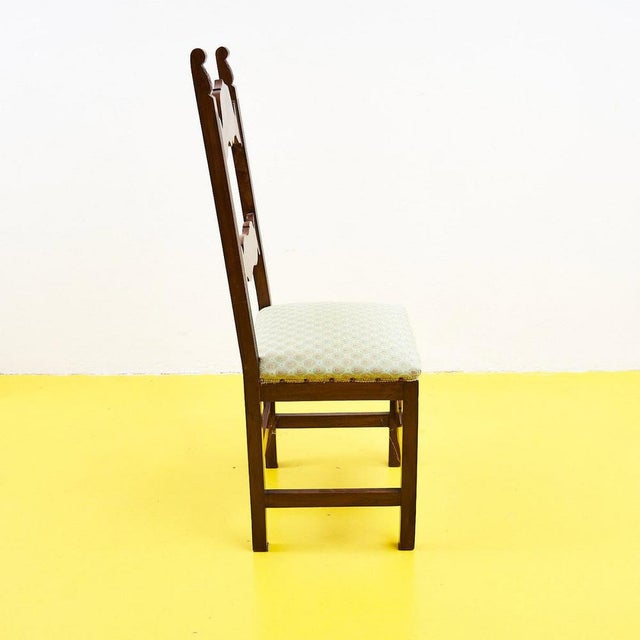 Vintage Wooden Side Chair For Sale - Image 4 of 8