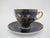 Carlsbad Porcelain Late 19th Century Victorian Carl Knoll Carlsbad Gilt Hand Painted Landscape Porcelain Coffee Cup & Saucer For Sale - Image 4 of 9