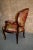 Brown Vintage Italian Style Arm Accent Chair W/Brass Ormolu For Sale - Image 8 of 13