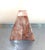 1960s-70s pink solid marble geometric pyramid bookends. Excellent condition.