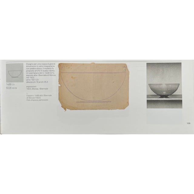 Light Yellow Murano Glass Bowl attributed to Vittorio Zecchin for Cappellin & Venini, 1930s For Sale - Image 8 of 9