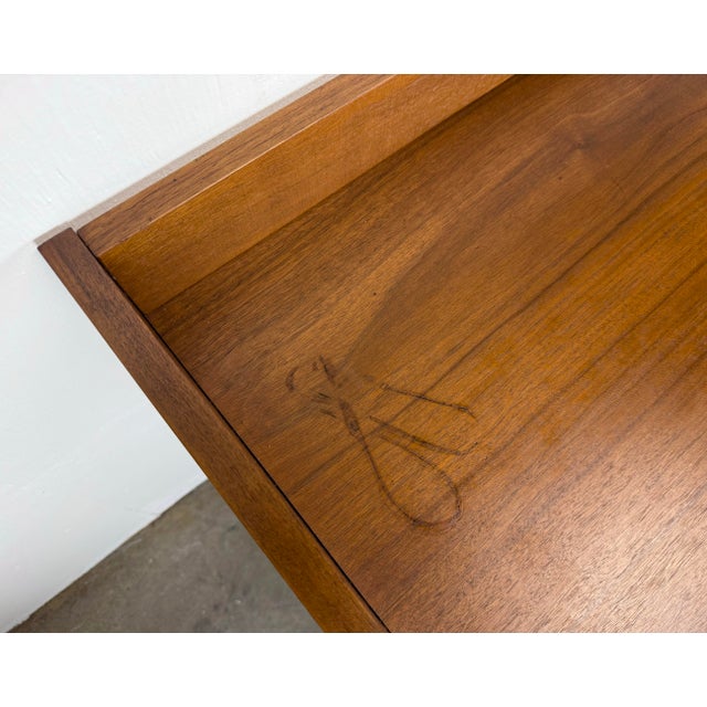 Mid Century Danish Modern Walnut Media / Stereo Cabinet / Credenza For Sale - Image 11 of 12