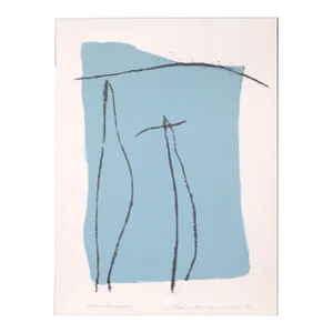 Adja Yunkers, Pueblo, Signed Abstract Lithograph