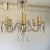 Italian Six-Arm Crystal Chandelier, 1970s For Sale - Image 9 of 9