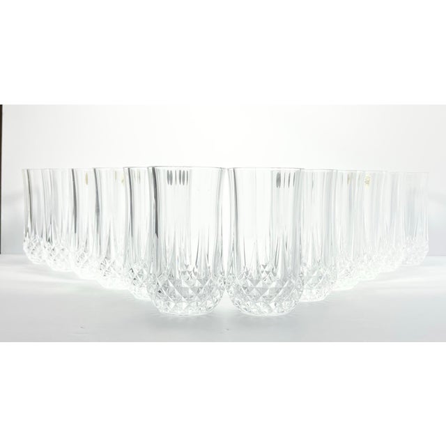 Cristal d’Arques Longchamp 12 Crystal Highball Tumbler Glasses 5 1/4” 12oz w/Box Excellent condition. No chips, cracks, or...