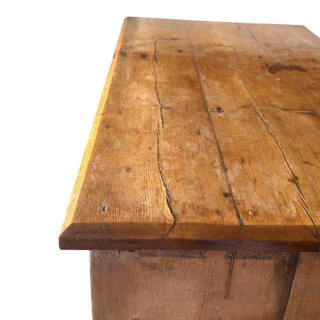 Early 19th Century Pine Bank of 8 Fitted Drawers For Sale - Image 9 of 12