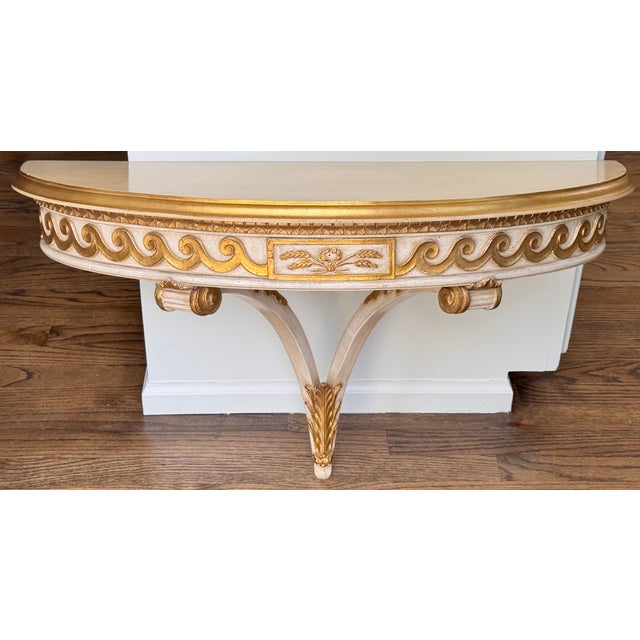 Hollywood Regency Dorothy Draper Style Large Scale Wall Mounted Shelf For Sale - Image 18 of 18