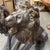 Pair of Patinated Bronze Lions For Sale In Atlanta - Image 6 of 7