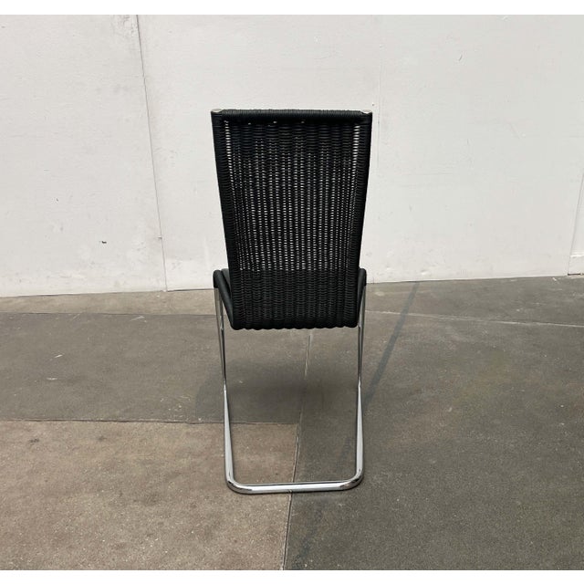 German B25 Black Cantilever Chair with Leather Cushion from Tecta by Tecta and Jean Prouve For Sale - Image 18 of 18