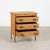 20th century Danish small chest of three drawers, crafted in pine with compact proportions ideal for use as a nightstand...
