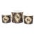 Set of Three Vintage Cachepots Inspired by Indian Design, Circa 1970 For Sale