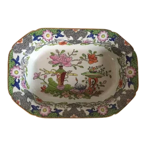 1820s English Regency Mason's Ironstone Deep Serving Dish
