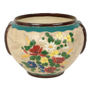 Art Nouveau Cache-Pot by Jérôme Massier, Vallauris, 1900 For Sale