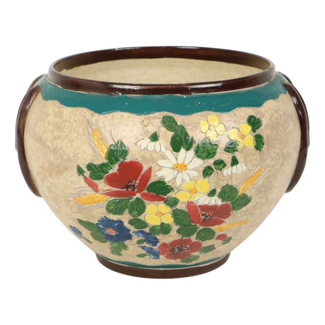 Art Nouveau Cache-Pot by Jérôme Massier, Vallauris, 1900 For Sale
