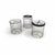 Glass Pace Pouf in Powder-Coated Aluminum by Altreforme For Sale - Image 7 of 10