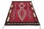 Modern Southwestern Navajo-Style Handmade Wool Area Rug in Crimson and Obsidian For Sale - Image 4 of 10