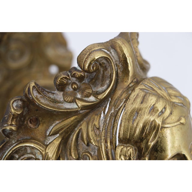 19th Century Antique French Bronze Female Head Billiard Pockets - Three Pieces For Sale - Image 18 of 18