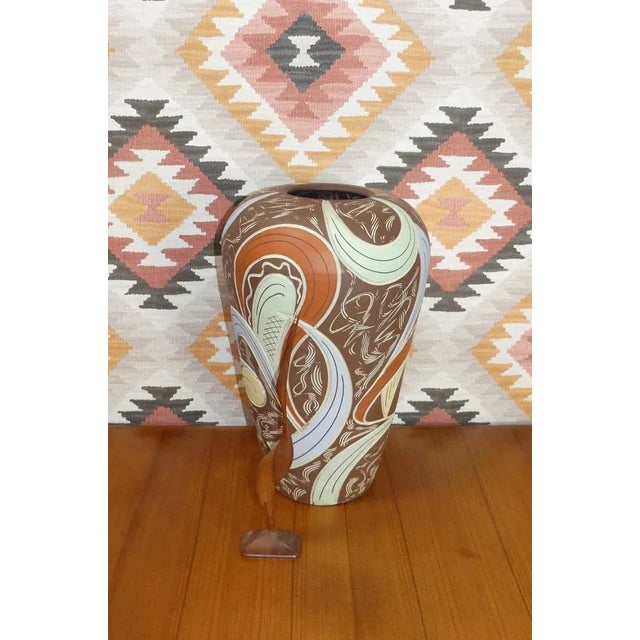Large Stoneware Floor Vase, 1950s For Sale - Image 5 of 11