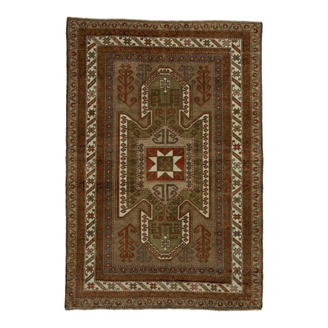 Turkish Vintage Rug 4'10" x 7'2" #20552 For Sale