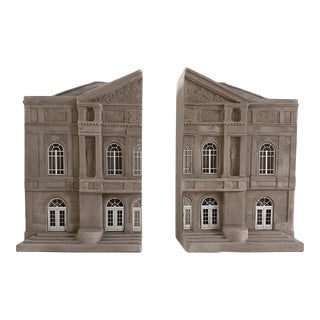 Plaster Architectural Bookends - Timothy Richards For Sale