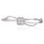 Contemporary Carat&Her Floral Halo Pavé Set Bangle Bracelet in 925 Silver - Wedding Gift For Sale - Image 3 of 12