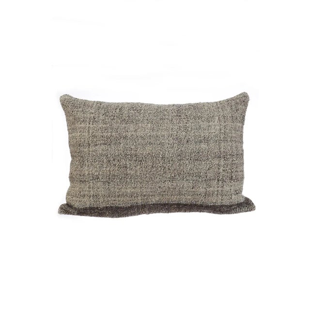 Gray Kilim Pillow Cover For Sale - Image 4 of 4