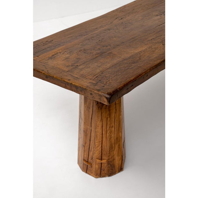 Sculptural Oak Desk, 1970s For Sale - Image 6 of 12