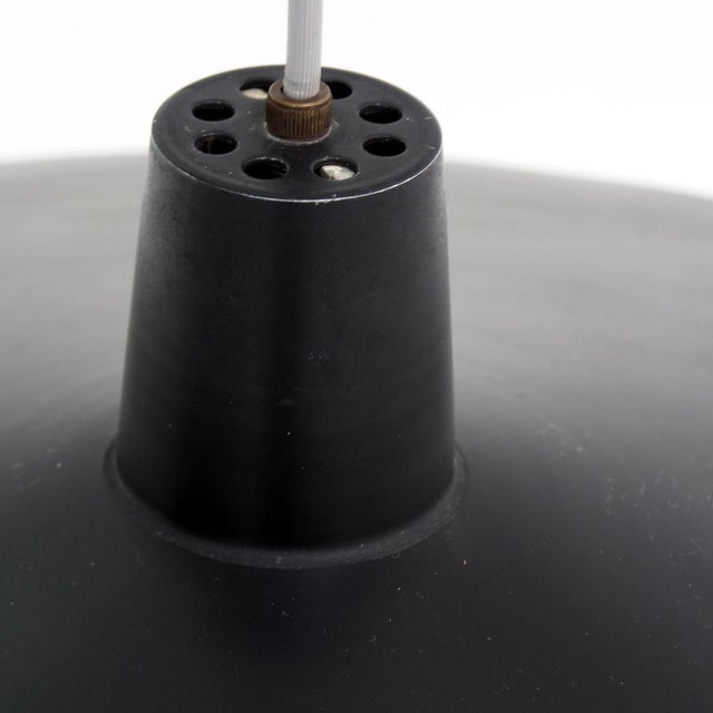 Black Height-Adjustable Black Metal Lamp, 1950s For Sale - Image 8 of 10