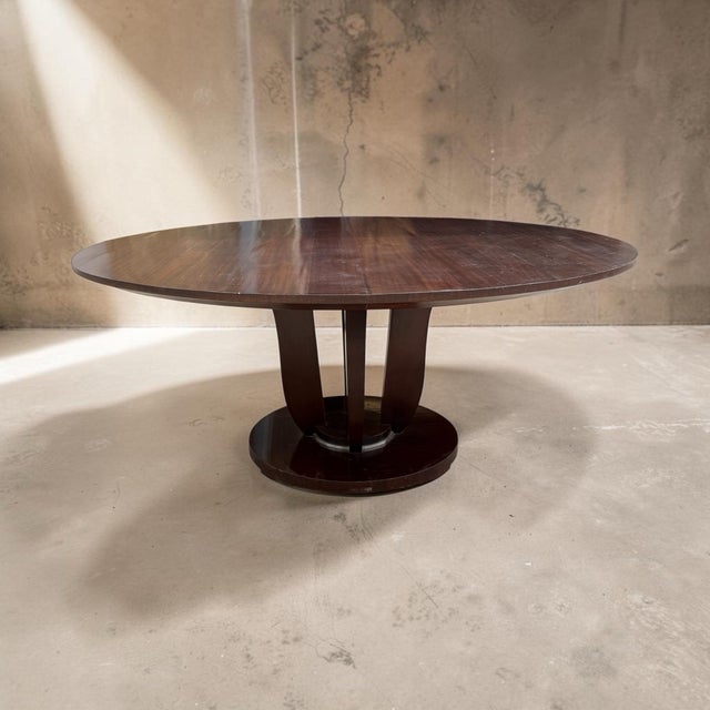 A timeless dining table designed by Barbara Barry for Baker. Inspired by the classic French Art Deco style, this large...