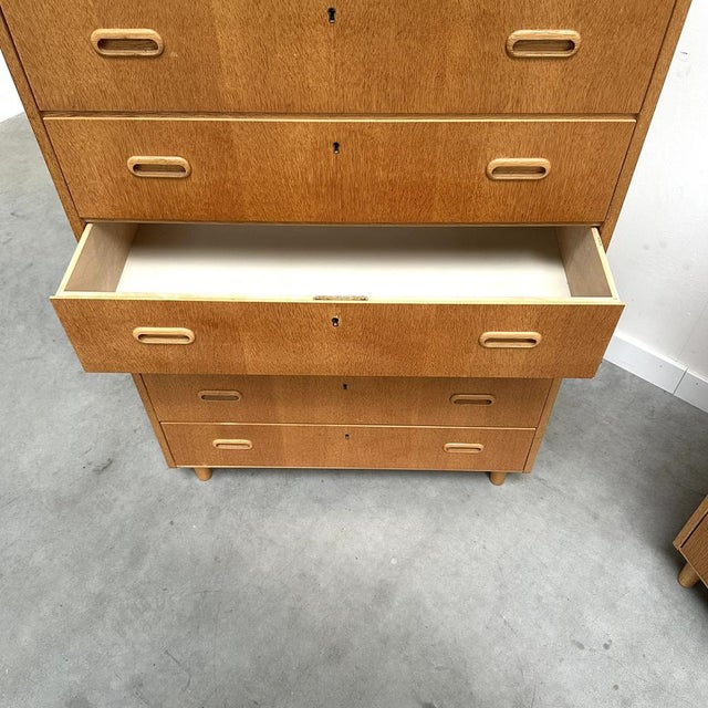 Mid-Century Scandinavian Chests of Drawers in Oak, 1960s, Set of 2 For Sale - Image 11 of 14
