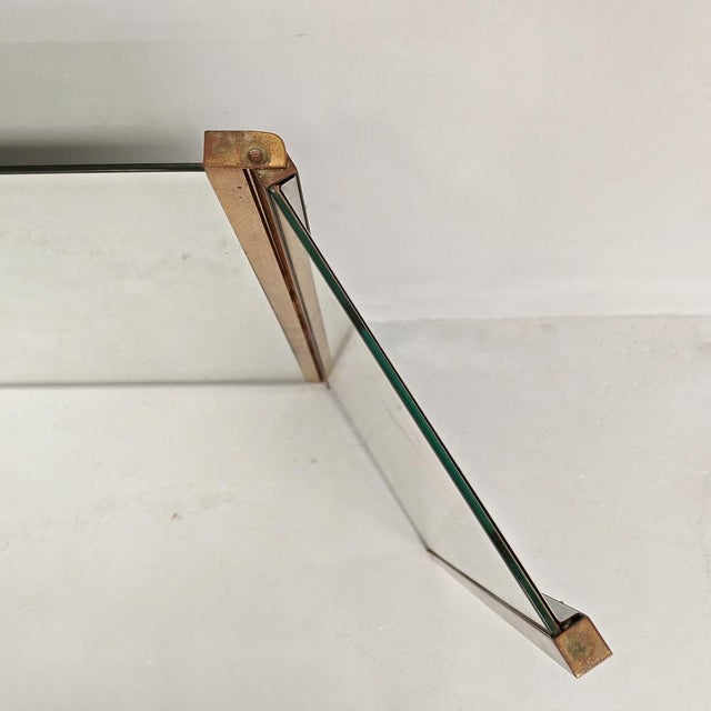 Metal Rectangular Folding Mirror in Brass, 1960s For Sale - Image 7 of 18