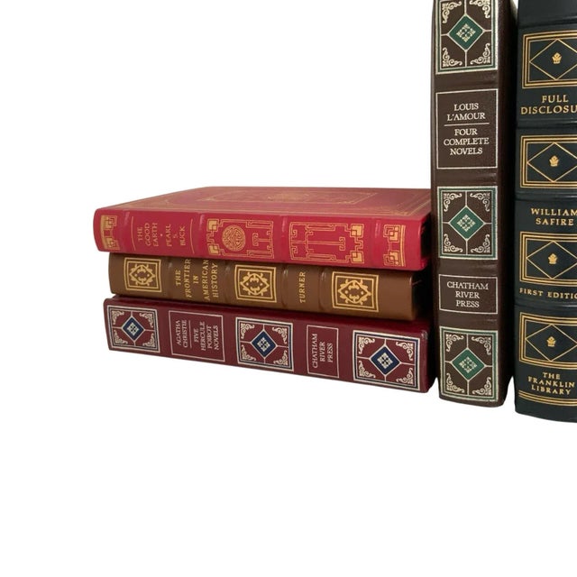 Ebony Vintage Collection 25 of the Franklin Library Leather Bound Books For Sale - Image 8 of 9