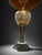 Hollywood Regency Ornate Gold Glass Table Lamp With Antique Bronze-Tone Base, 37” For Sale - Image 3 of 8