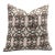 Fabdivine Handmade Block Printed Cushion Cover 26x26 Inch Off-White Linen-Hridyavan For Sale
