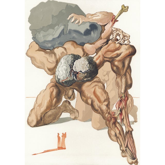 Original engraving from Salvador Dalí’s "The Divine Comedy" published by Editions d’Art Les Heures Claires, Paris, in...