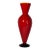 David Levi Signed Ibex 2004 Art Glass Red Vase For Sale