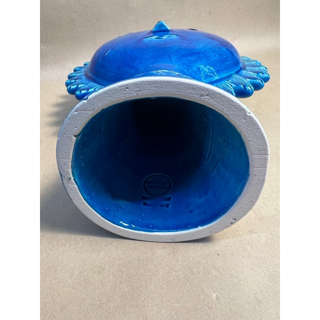 1990s Bitossi Ceramics Rimini Blue Sun Figure by Aldo Londi For Sale In San Francisco - Image 6 of 7