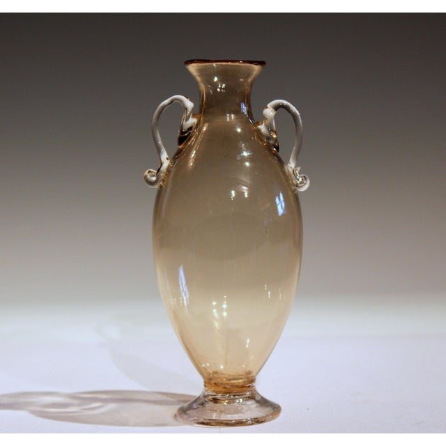 1920s Vittorio Zecchin for Cappellin & Venini Murano Glass Vase For Sale - Image 11 of 11