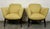 Mid-Century Modern Pair of Mid-Century Yellow Armchairs For Sale - Image 3 of 9