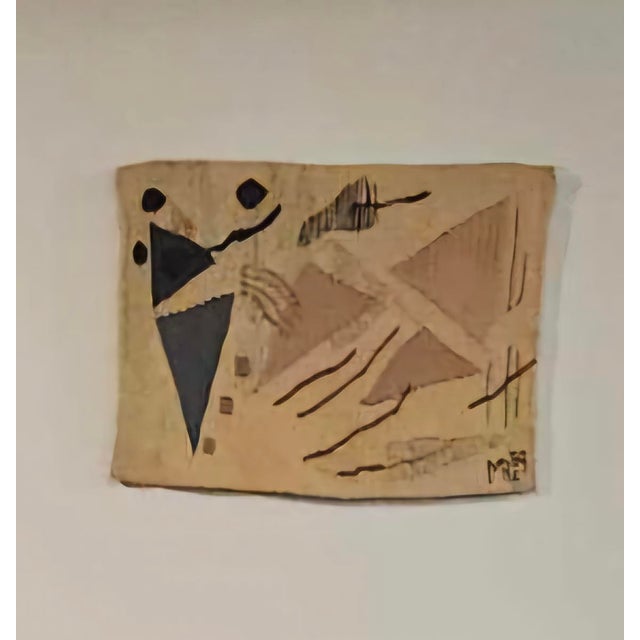 Triangle I and II Over Trinity Tapesrty of the Law of Three Hand Woven Tapestry Series For Sale - Image 4 of 8