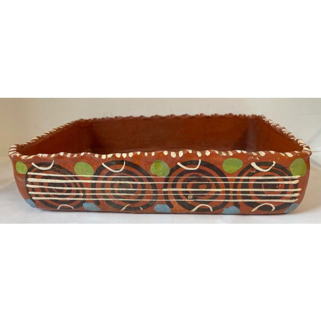 Vintage Mexican Pottery Terra Cotta Dish For Sale - Image 13 of 13
