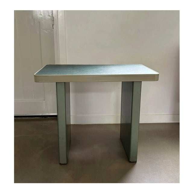 Small Industrial Bauhaus Style Writing Desk, 1950s For Sale - Image 4 of 11